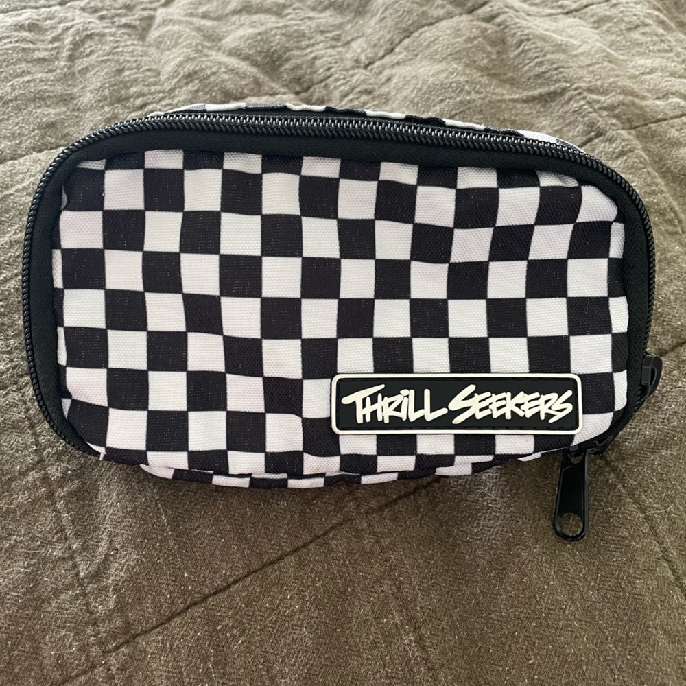 Thrill seekers checkered bike bag